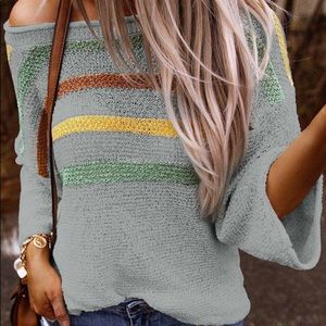 New light weight, light grey sweater